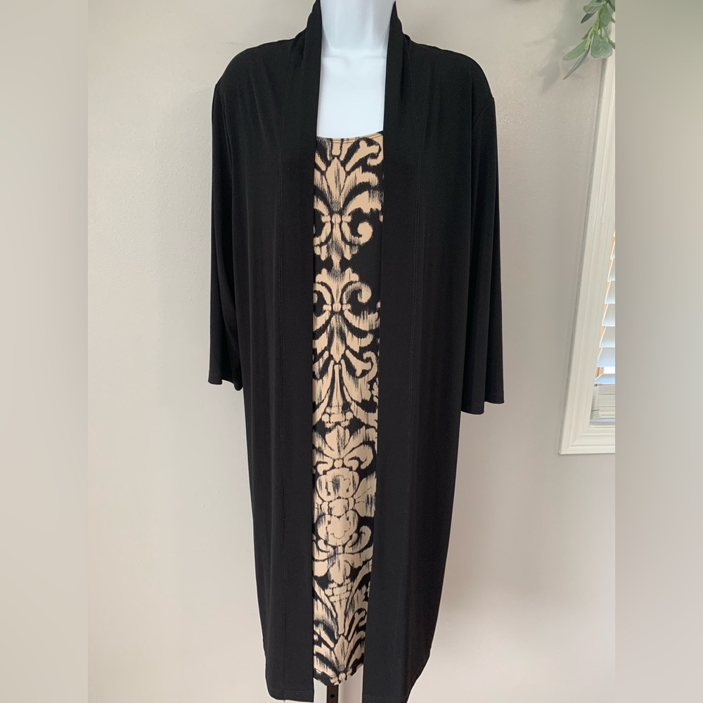 Established 1962 Black Dress with Cover Up